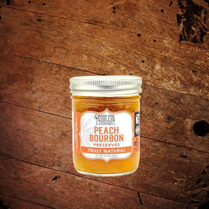 Food for Thought Peach Bourbon Preserves - The Whiskey Cave