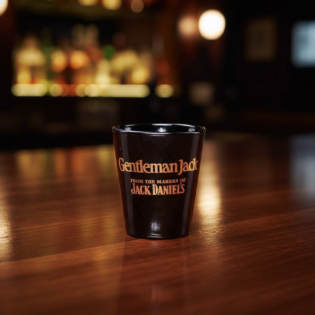 Gentleman Jack Daniel’s Black Shot Glass - The Whiskey Cave