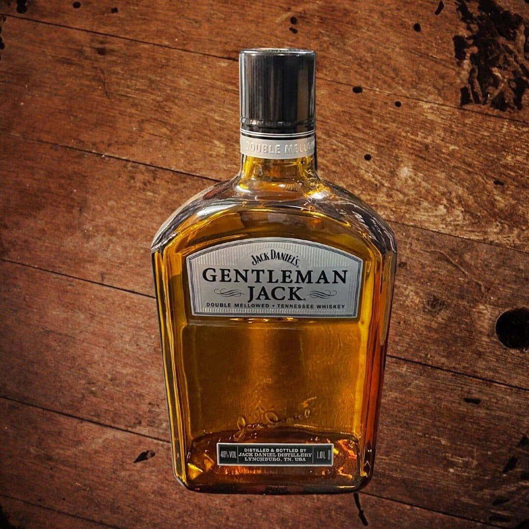 Gentleman Jack Daniel’s Glass Display Bottle 1 Liter - The Whiskey Cave