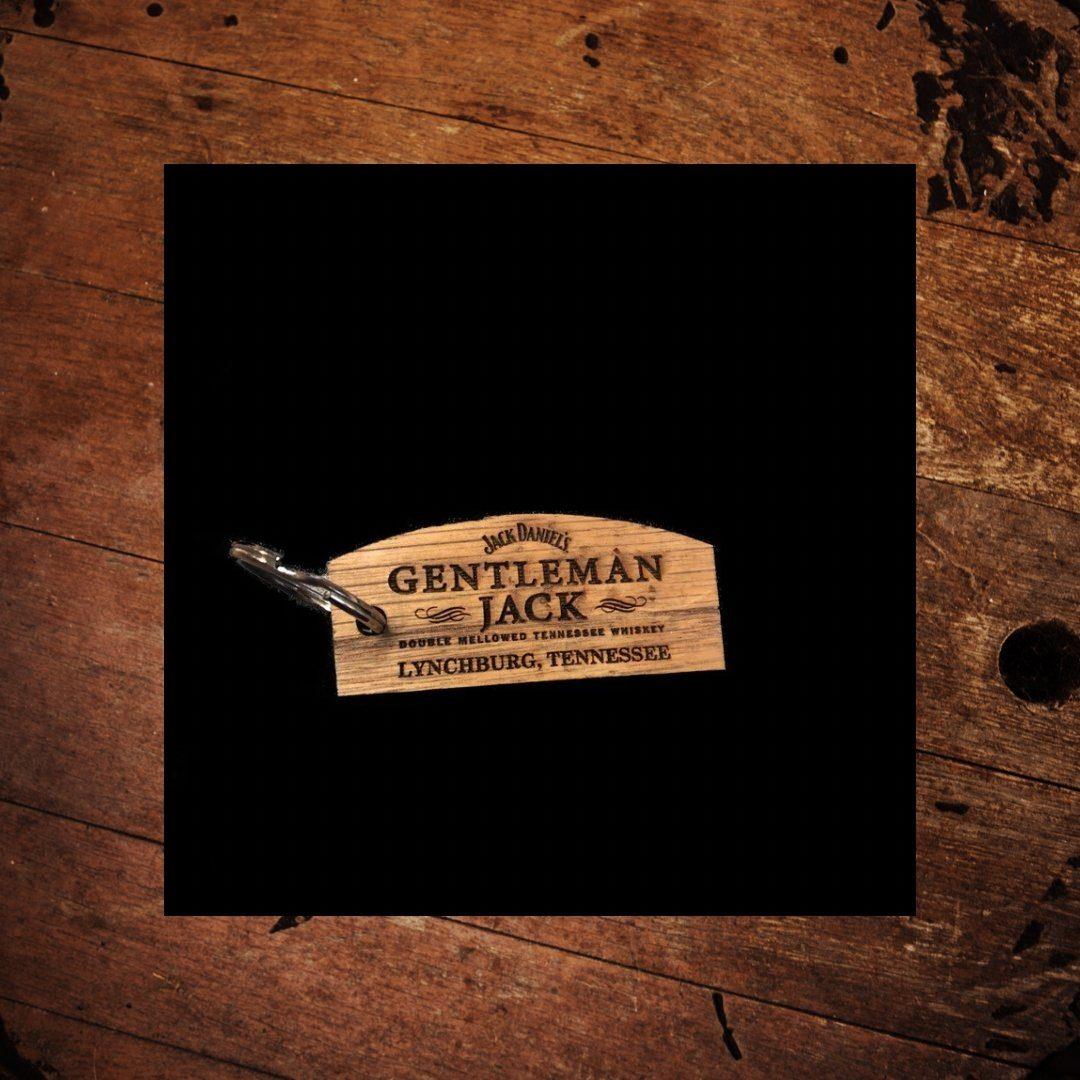 Gentleman Jack Daniel’s Wood Key Ring - The Whiskey Cave