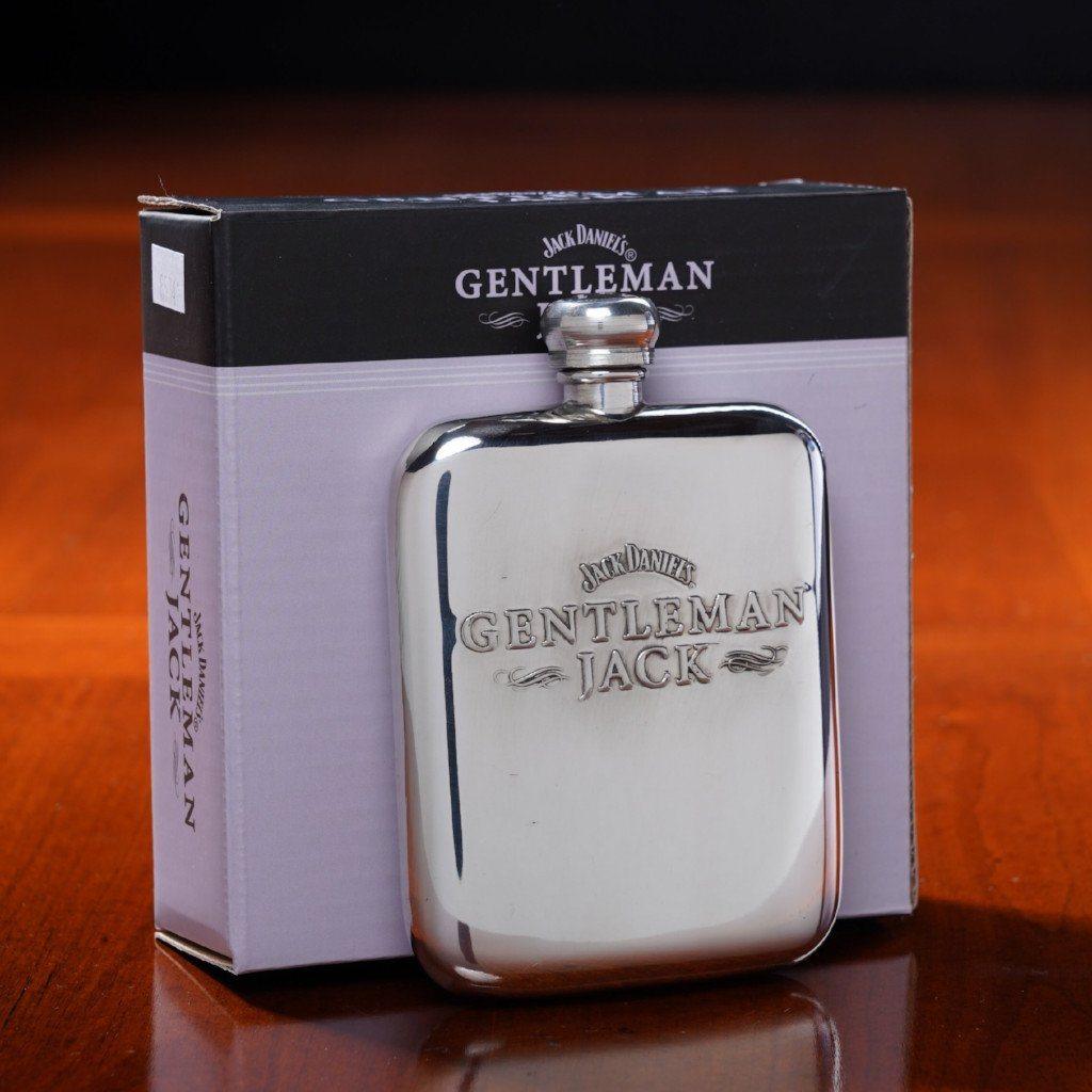 Genuine Pewter Gentleman Jack Daniel’s Flask - The Whiskey Cave