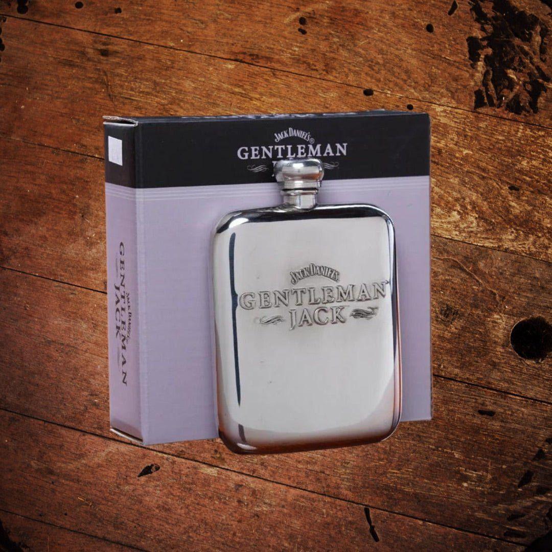 Genuine Pewter Gentleman Jack Daniel’s Flask - The Whiskey Cave
