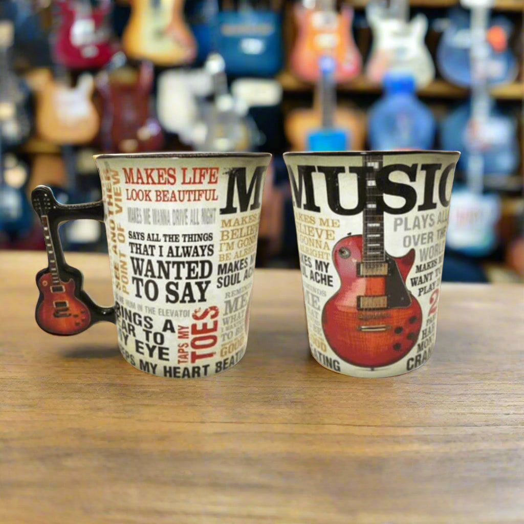 Midsouth Products Music is Passion 16 oz. Mug With Guitar Handle