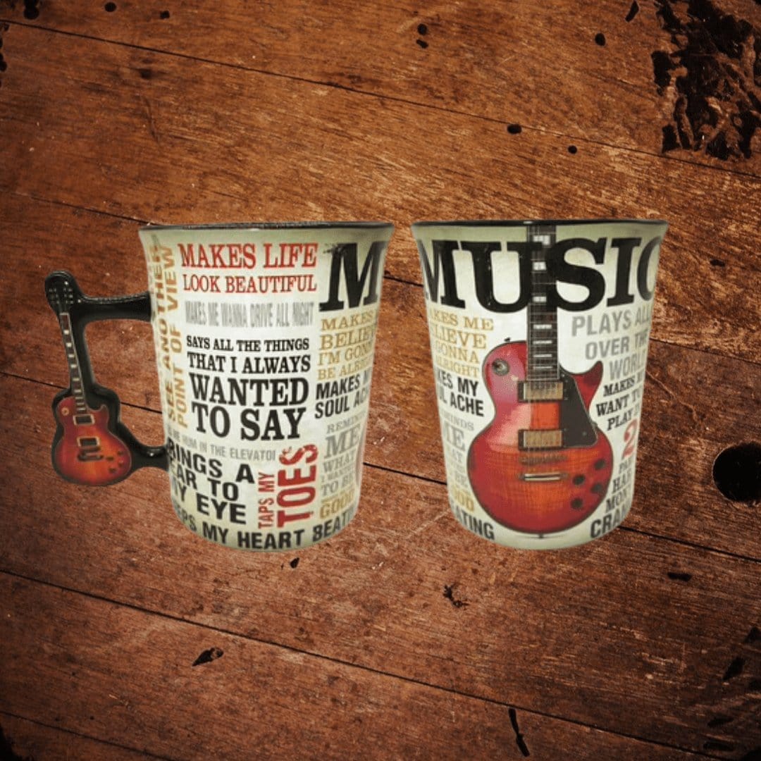 Guitar Handle Music Mug - The Whiskey Cave