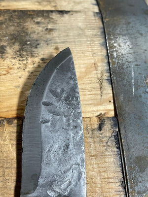 Hand Forged Skinner Knife with TN Whiskey Barrel Stave Handle - The Whiskey Cave
