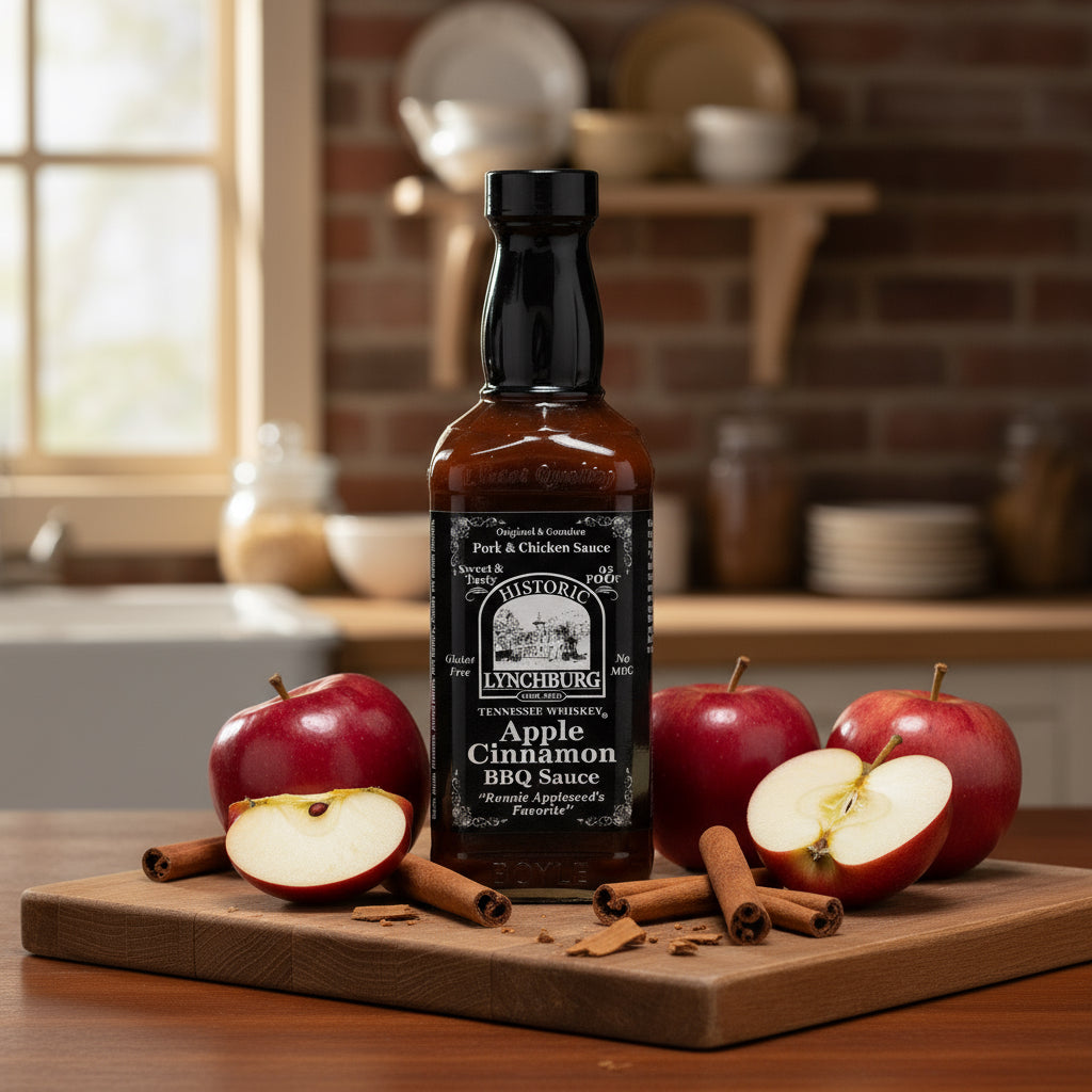 Historic Lynchburg Apple Cinnamon BBQ Sauce Made with Jack Daniels - The Whiskey Cave