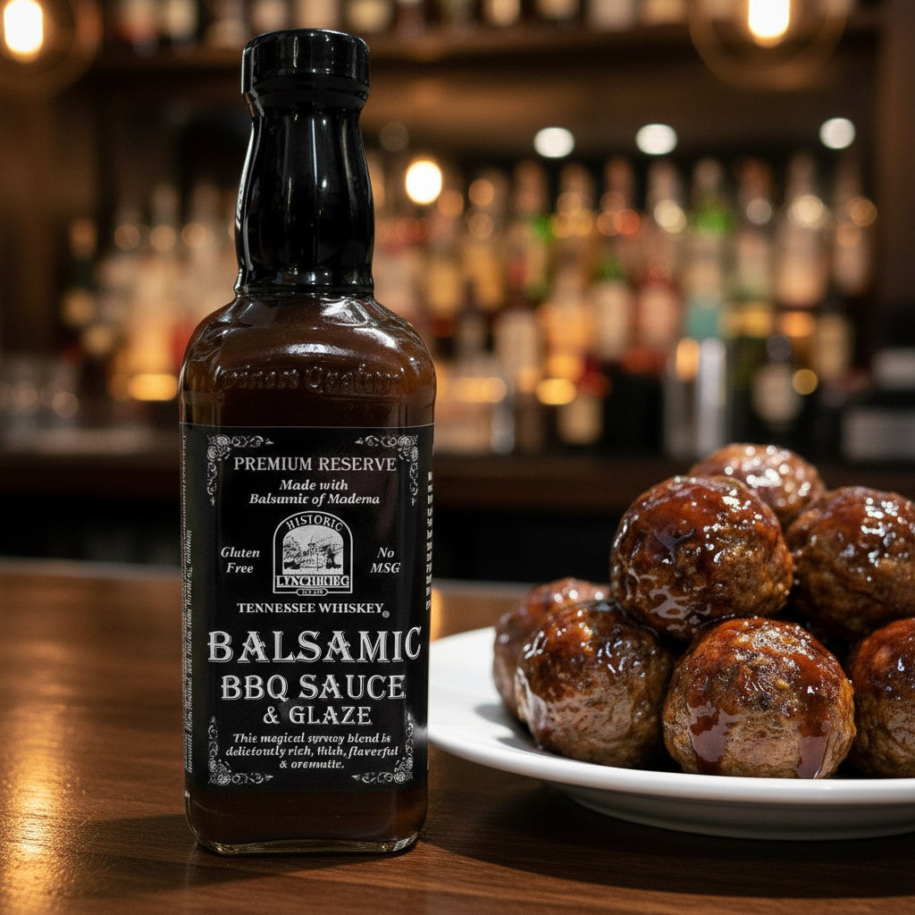 Historic Lynchburg Balsamic BBQ Sauce and Glaze Made with Jack Daniels - The Whiskey Cave