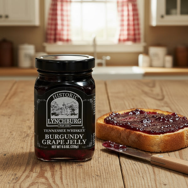 Historic Lynchburg Burgundy Grape Jelly made with Jack Daniels