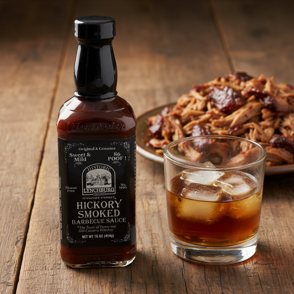 Historic Lynchburg Hickory Smoke Barbecue Sauce made with Jack Daniels - The Whiskey Cave