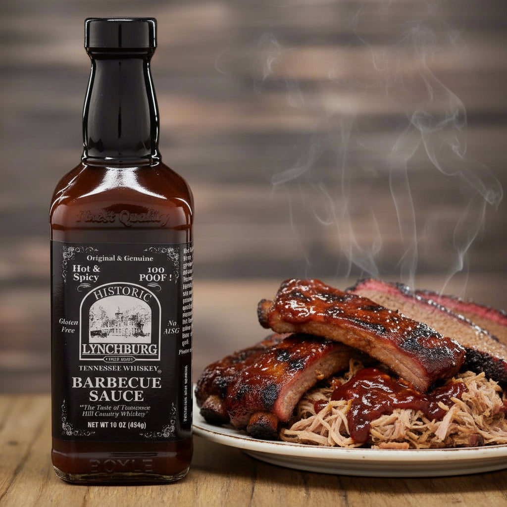 Historic Lynchburg Hot Barbecue Sauce made with Jack Daniels - The Whiskey Cave