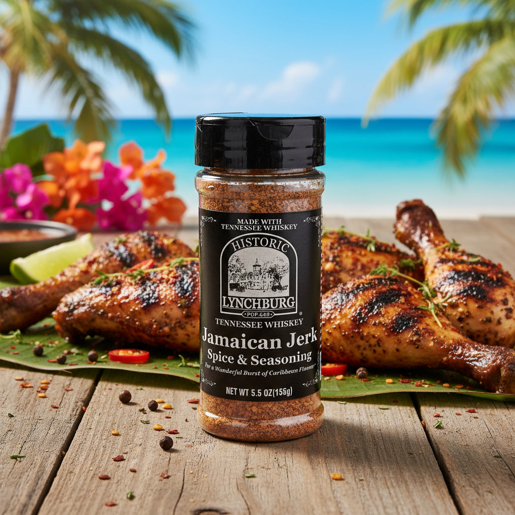 Historic Lynchburg Jamaican Jerk Spice and Seasoning made with Jack Daniels - The Whiskey Cave