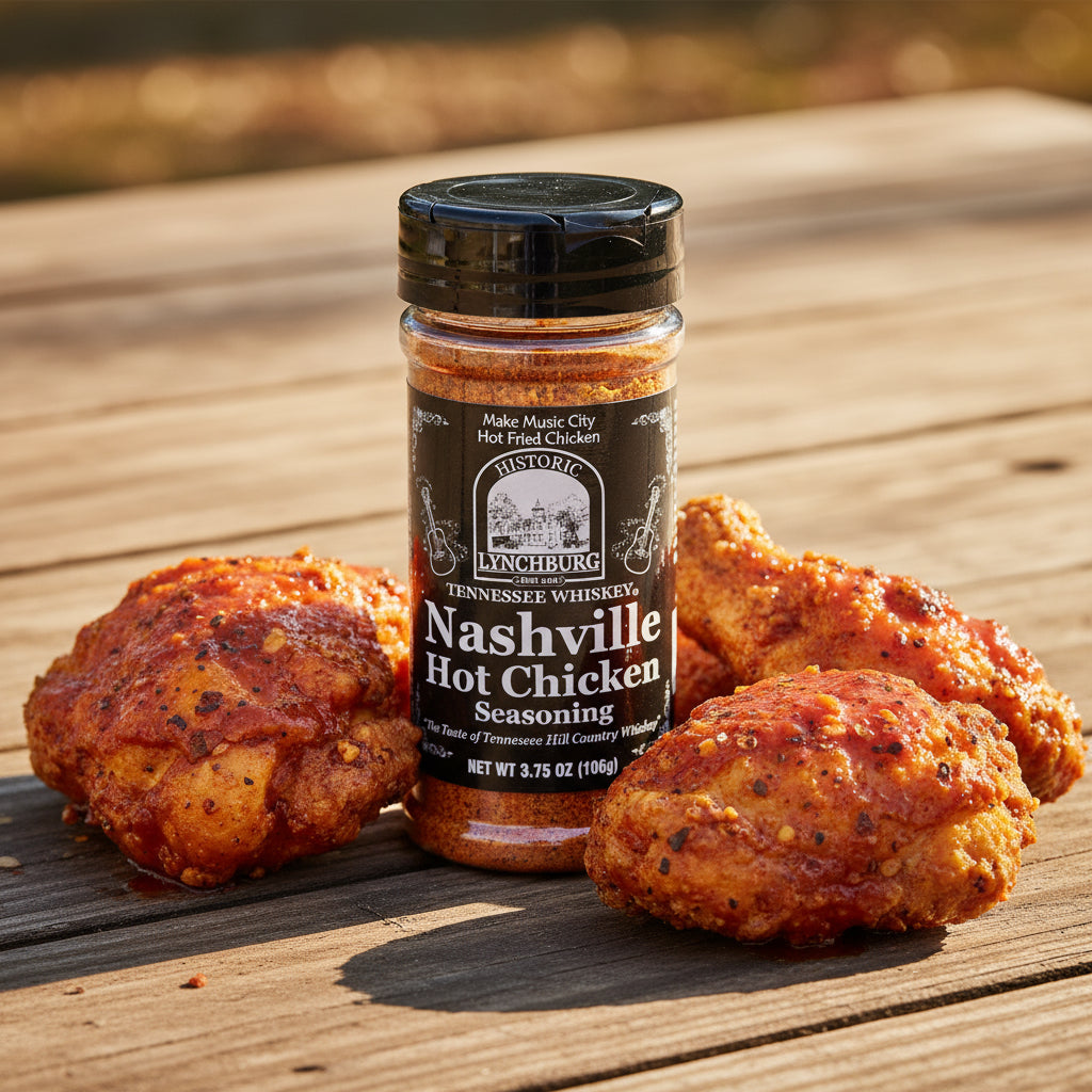 Historic Lynchburg Nashville Hot Chicken Seasoning made with Jack Daniels - The Whiskey Cave