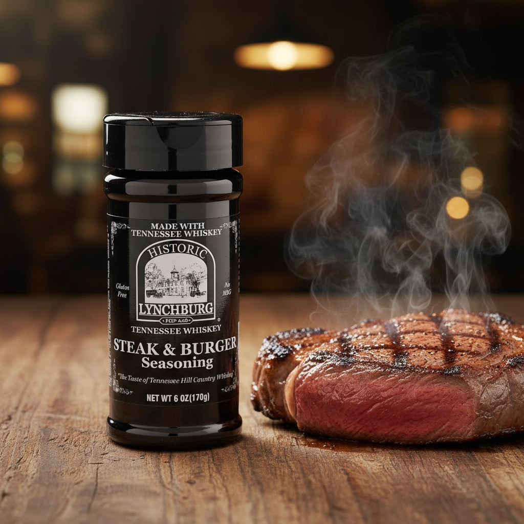 Historic Lynchburg Steak & Burger Seasoning made with Jack Daniels - The Whiskey Cave