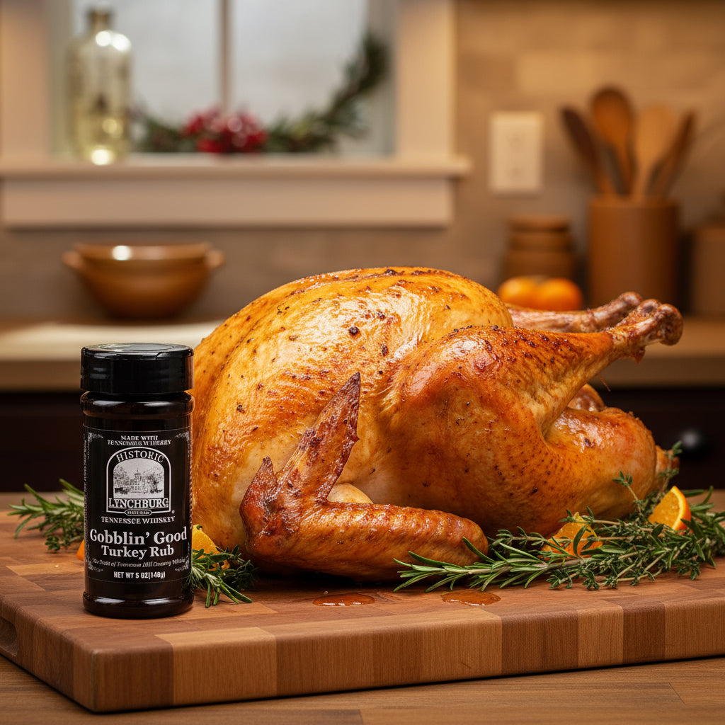 Historic Lynchburg Tennessee Gobblin Good Turkey Rub made with Jack Daniels - The Whiskey Cave