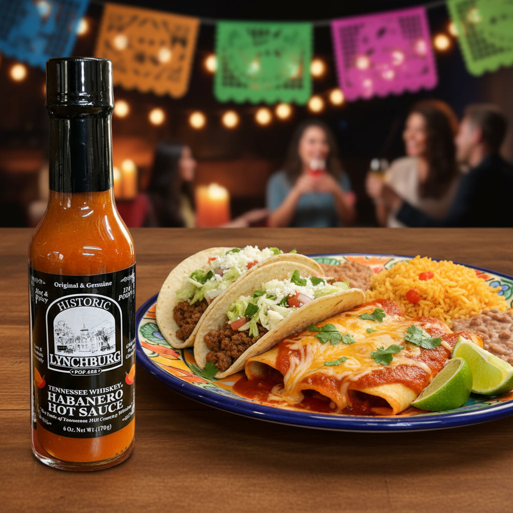 Historic Lynchburg Tennessee Whiskey Habanero Hot Sauce made with Jack Daniels - The Whiskey Cave