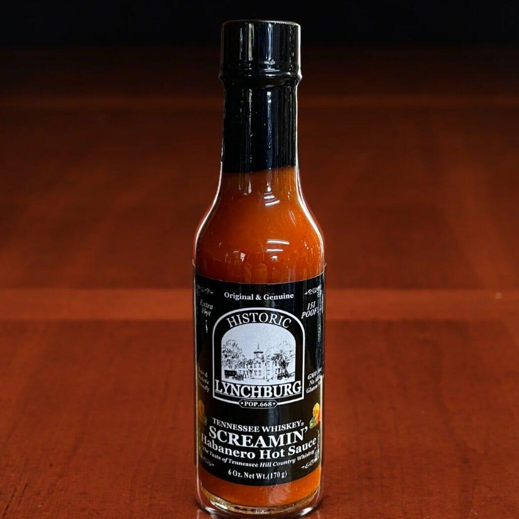 Historic Lynchburg Tennessee Whiskey Screamin’ Habanero EXTRA Hot Sauce made with Jack Daniels - The Whiskey Cave