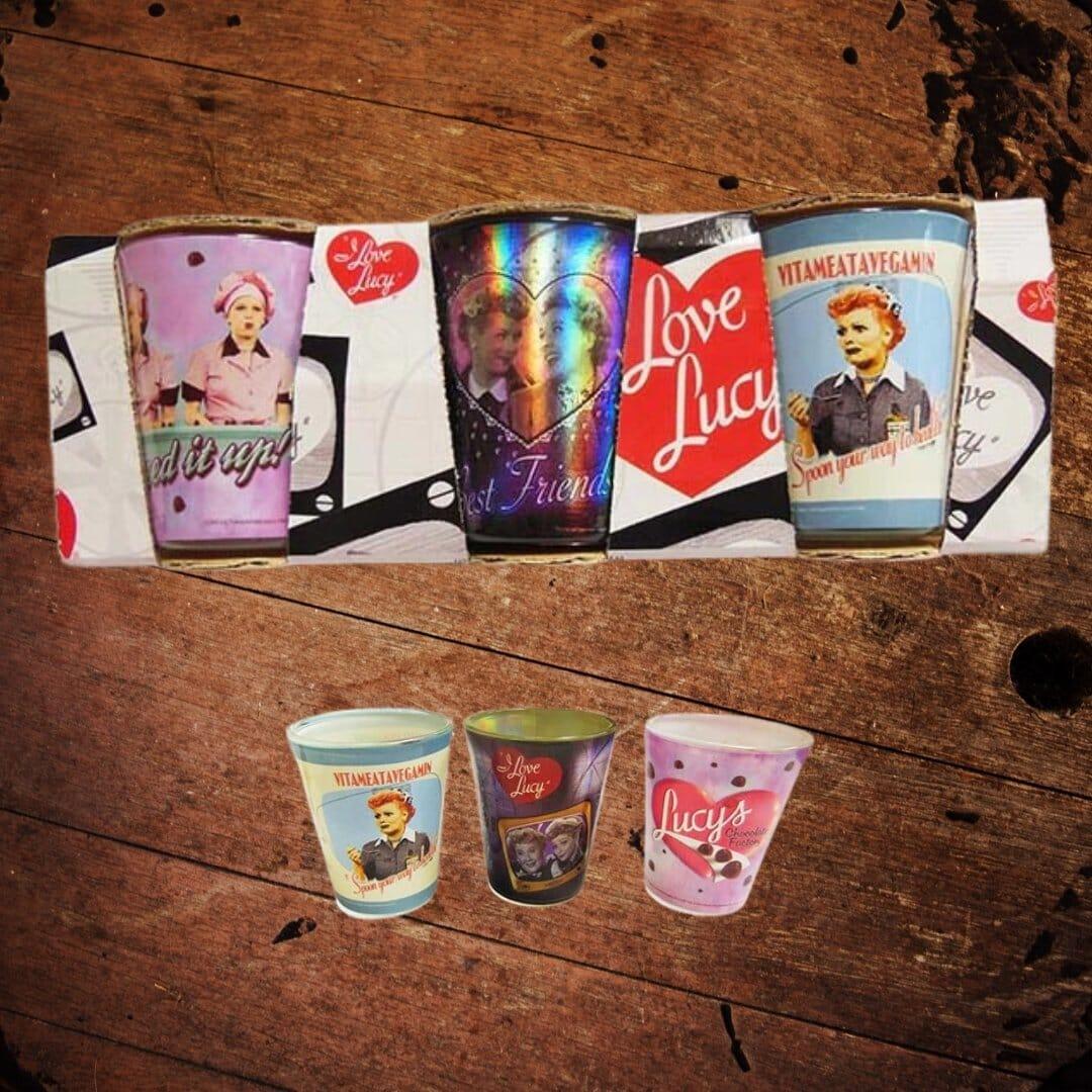 I Love Lucy Shot Glass Trio - The Whiskey Cave