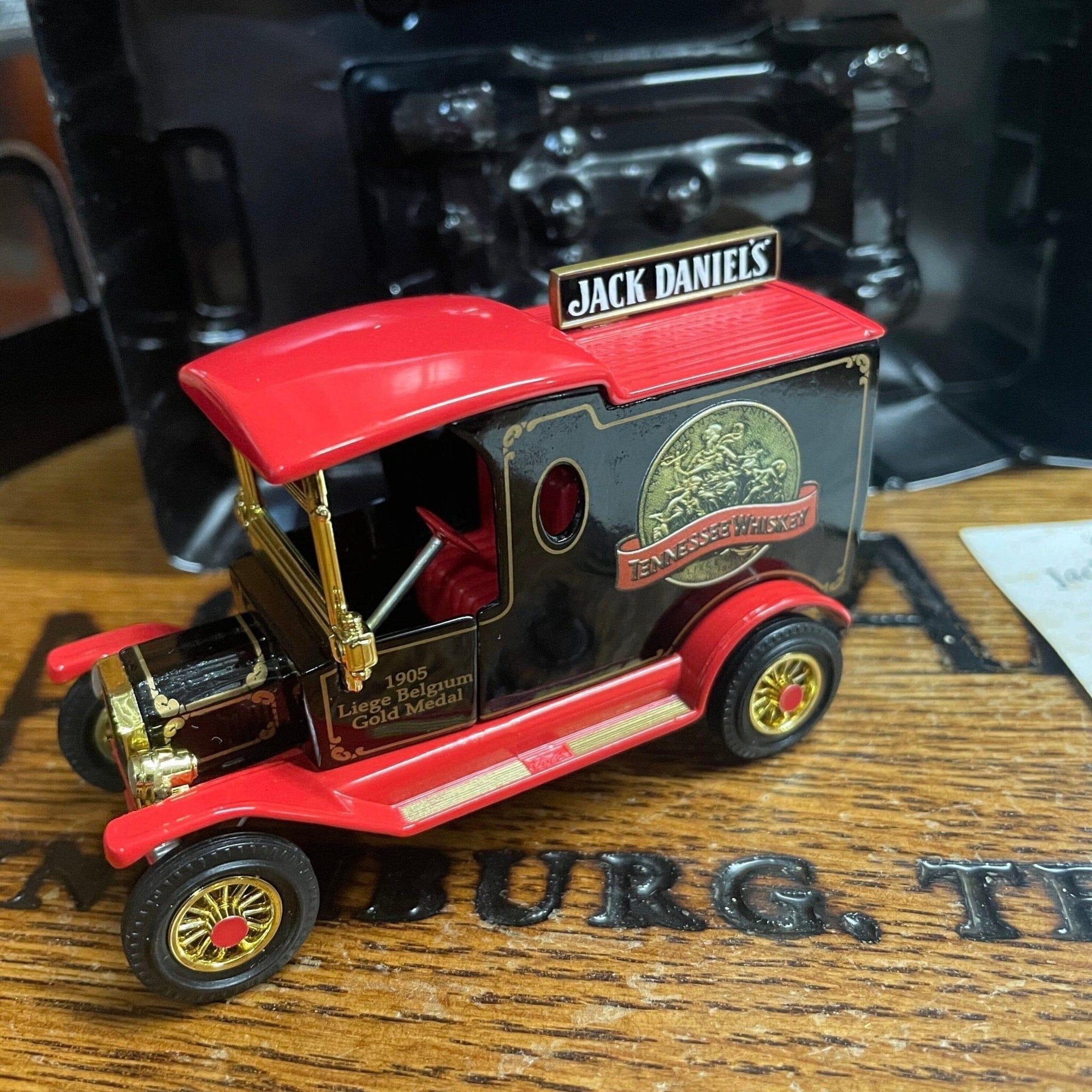 Jack Daniel’s 150th Birthday Gold Medal Matchbox Truck from 2000 - The Whiskey Cave