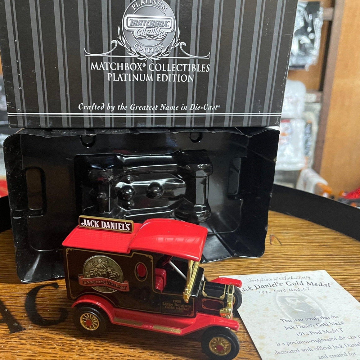 Jack Daniel’s 150th Birthday Gold Medal Matchbox Truck from 2000 - The Whiskey Cave
