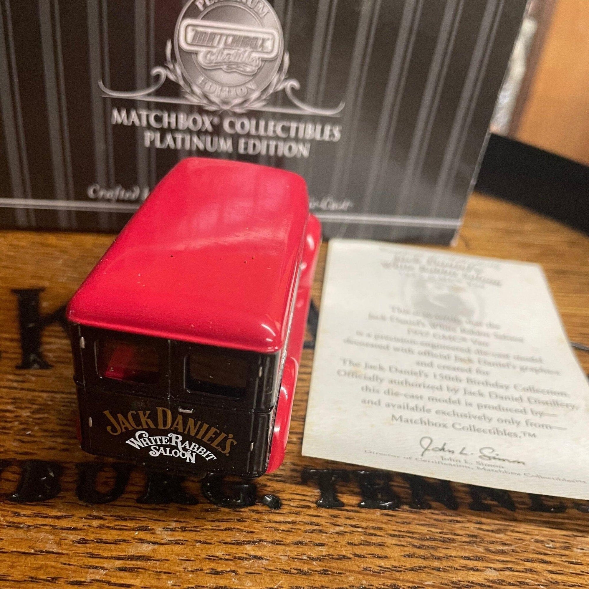 Jack Daniel’s 150th Birthday Matchbox White Rabbit Saloon Truck from 2000 - The Whiskey Cave