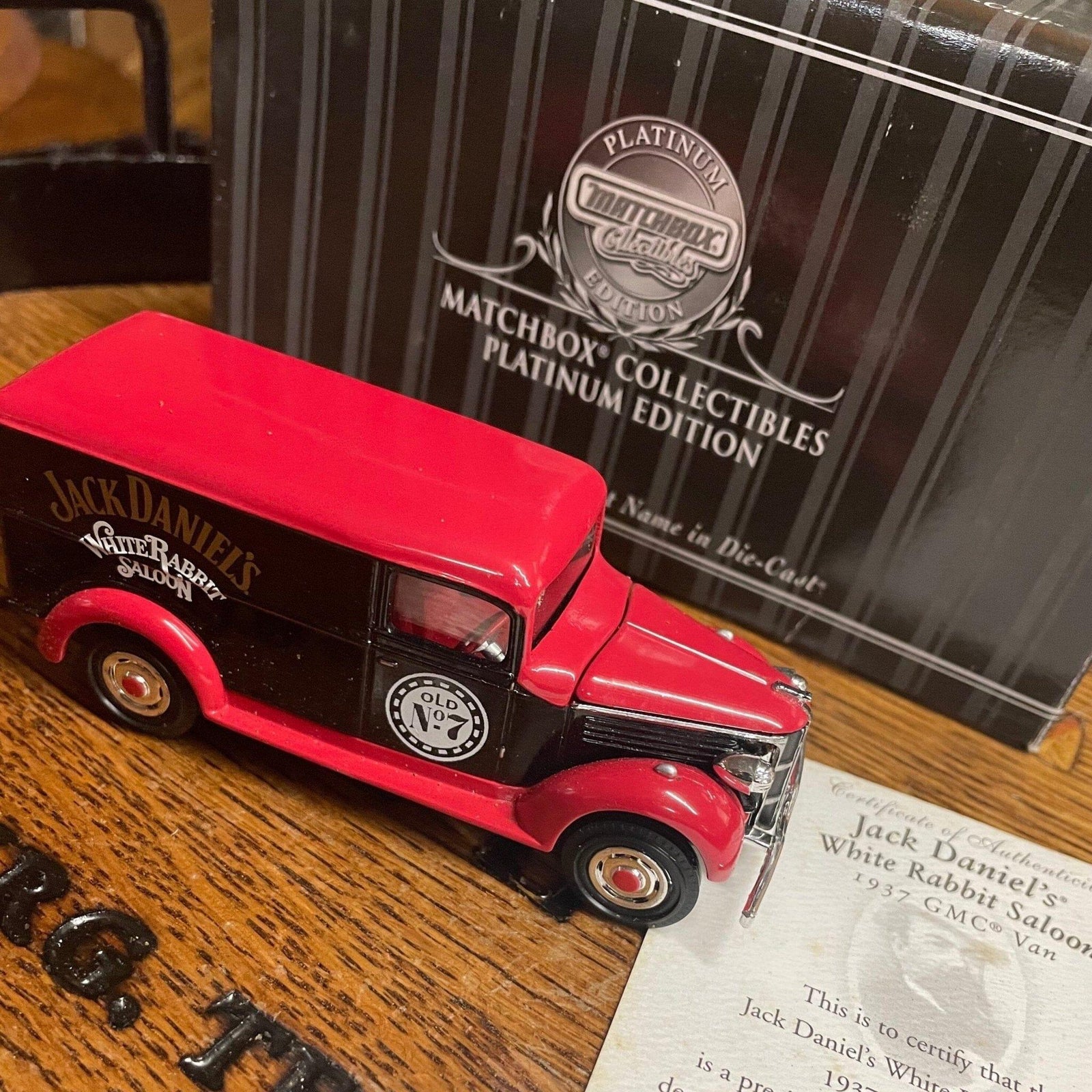 Jack Daniel’s 150th Birthday Matchbox White Rabbit Saloon Truck from 2000 - The Whiskey Cave