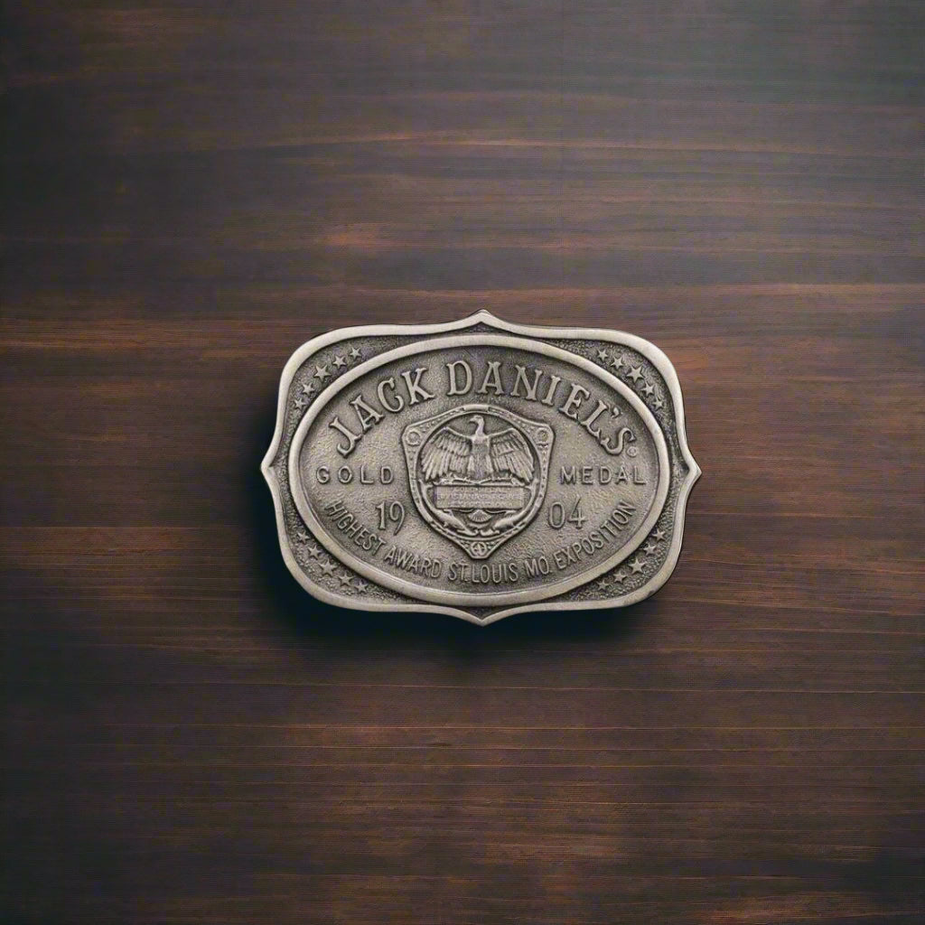 Jack Daniel’s 1904 Gold Medal Vintage Early 80’s Buckle - The Whiskey Cave