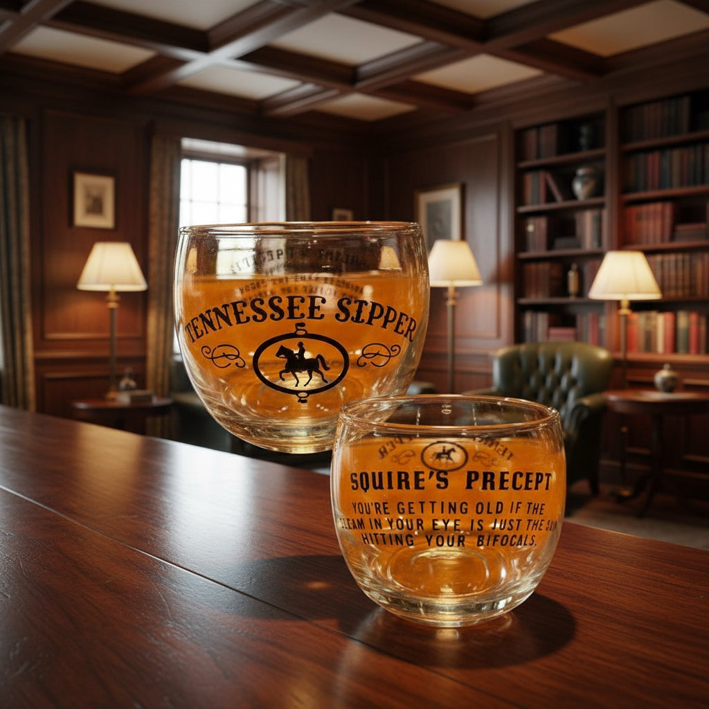 Jack Daniel’s 1960’s Tennessee Squire Glass #3 - The Whiskey Cave