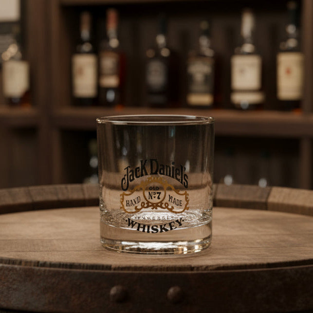 Jack Daniel's 1970’s Beaded Bottom Rocks Glass - The Whiskey Cave