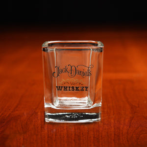 Jack Daniel's 1970’s Square Heavy Glass - The Whiskey Cave