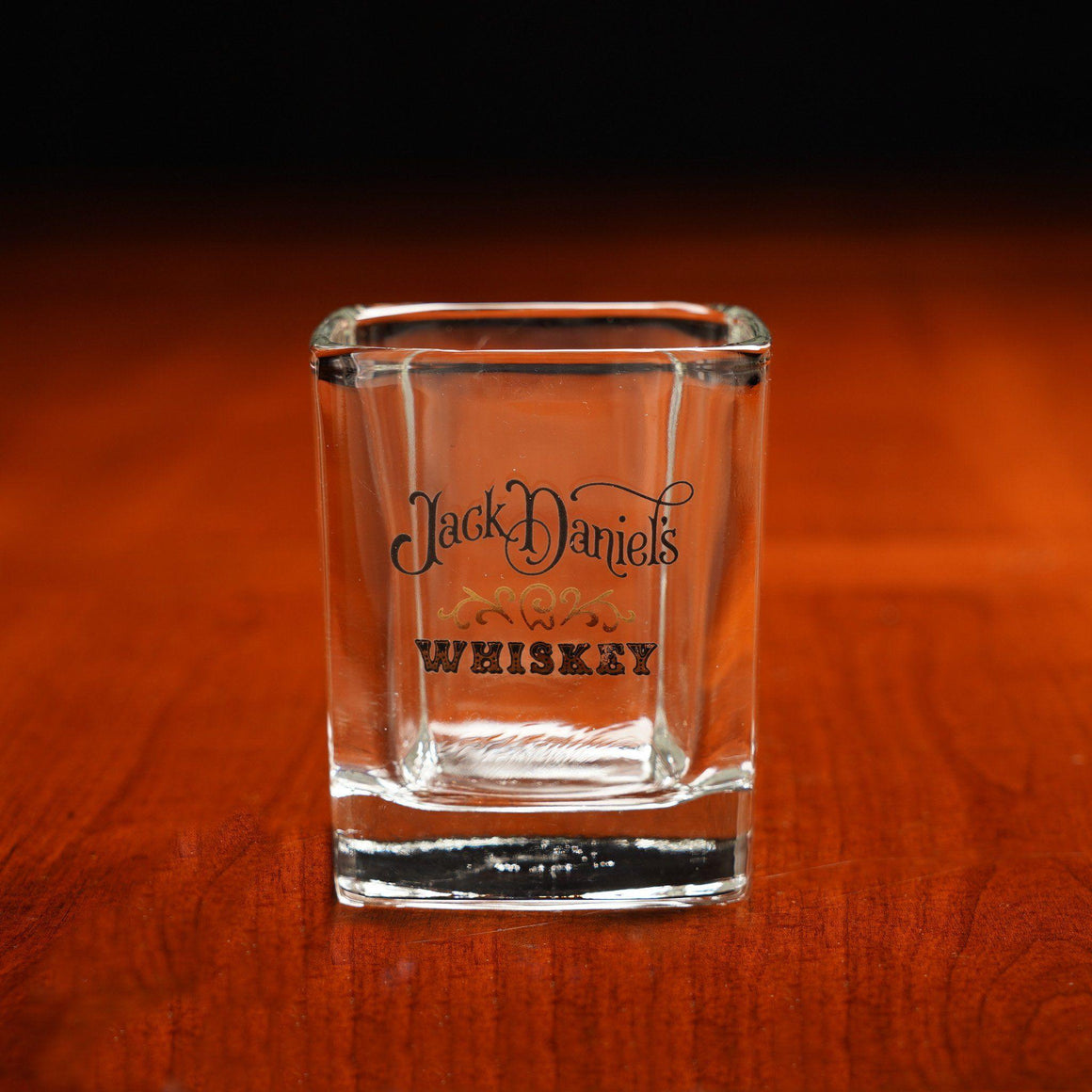 Jack Daniel's 1970’s Square Heavy Glass - The Whiskey Cave