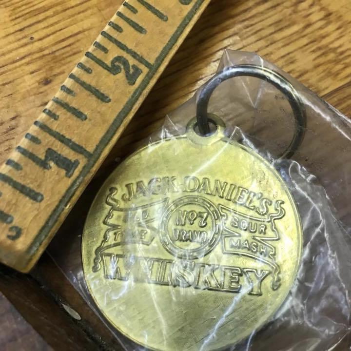 Jack Daniel’s 1980’s Brass Key Ring - The Whiskey Cave