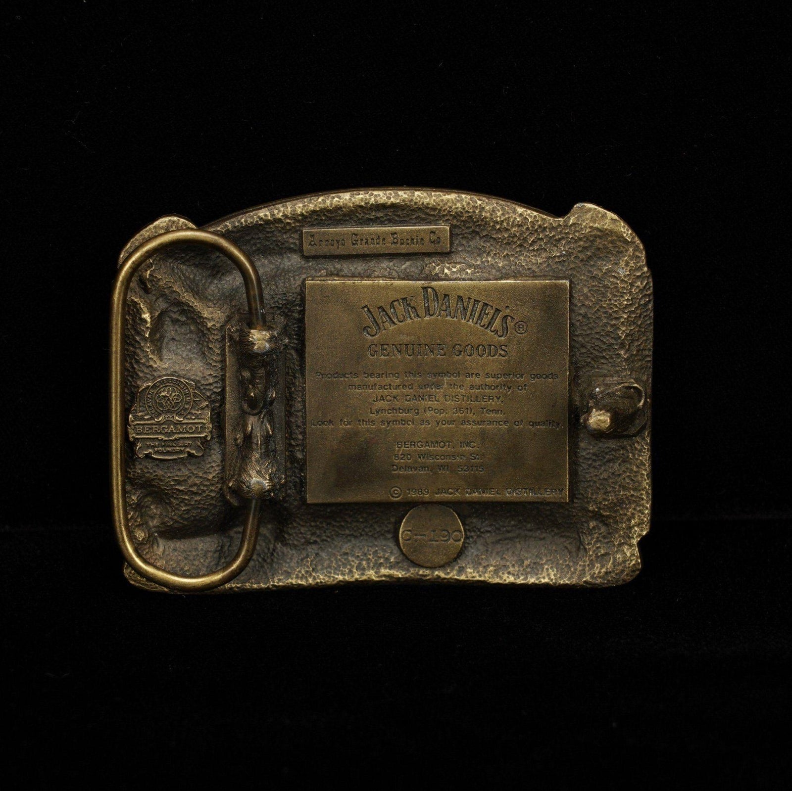 Jack Daniel’s 1989 Vintage Buckle - The Whiskey Cave