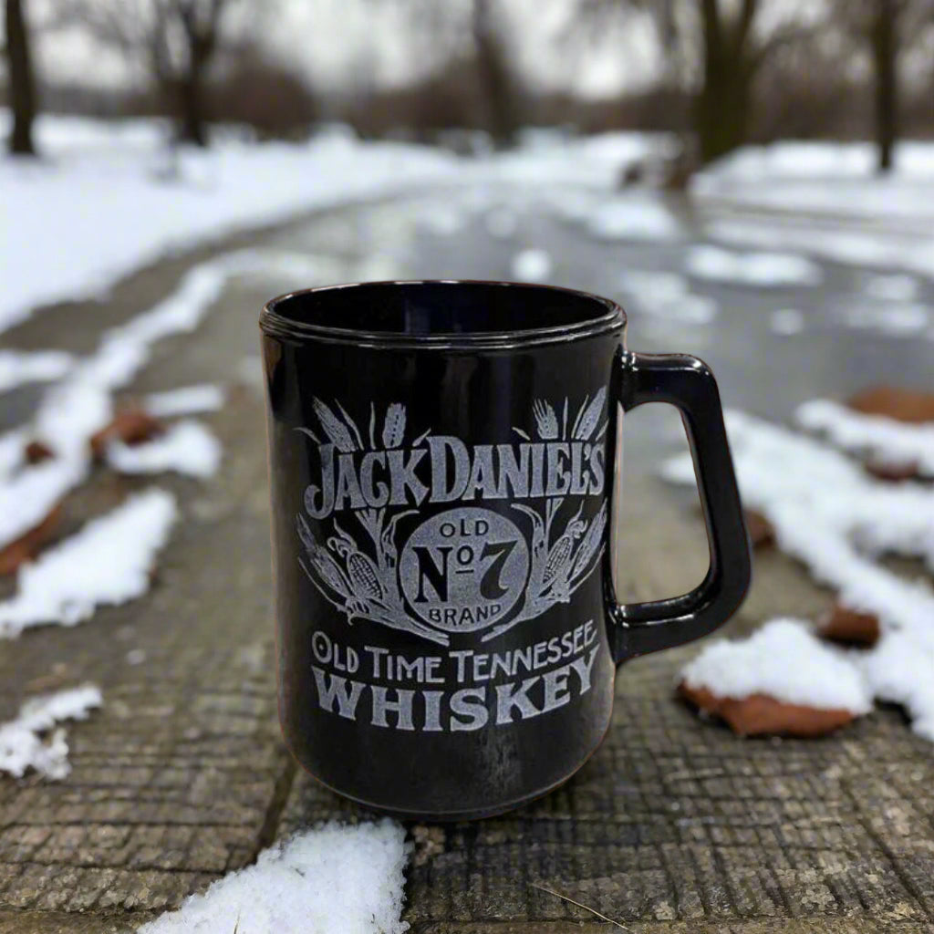 Jack Daniel’s 1990’s Fenton Mug Angled Handle - The Whiskey Cave