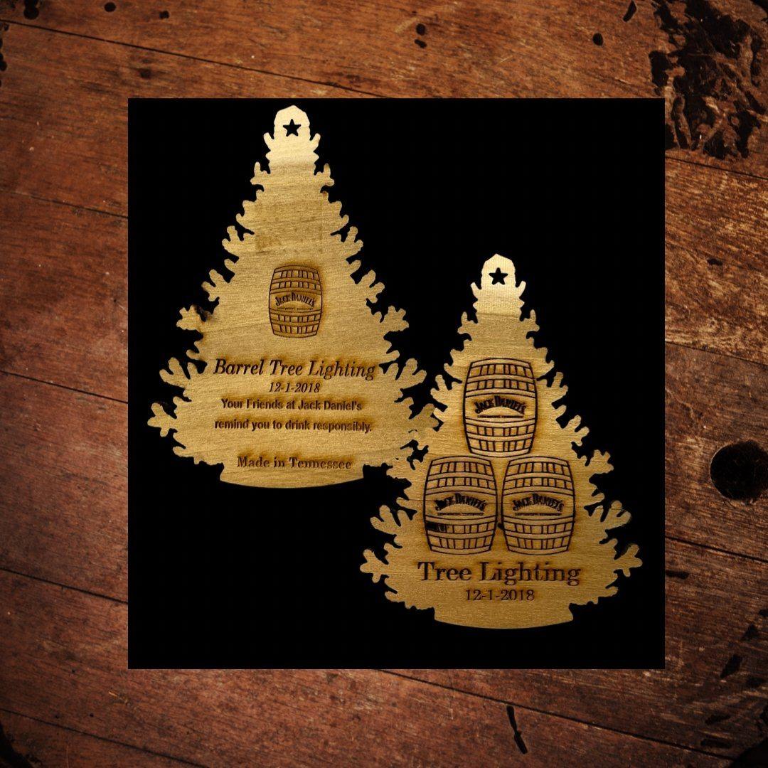 Jack Daniel’s 2018 Barrel Tree Wood Ornament - The Whiskey Cave