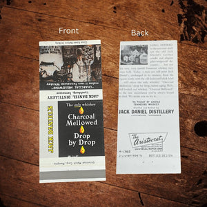 Jack Daniel’s 60’s Matchbook Cover “Bottles and Jugs” - The Whiskey Cave