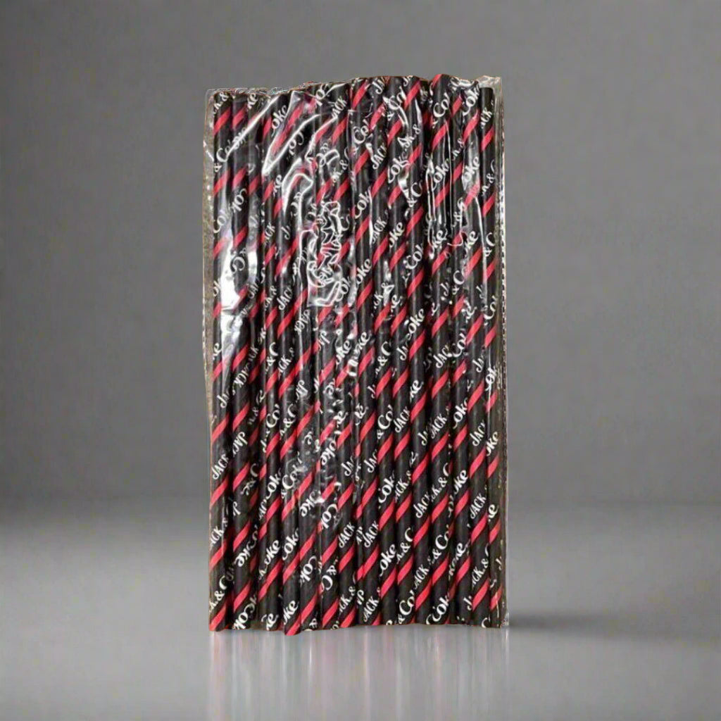 Jack Daniel’s and Coke Pack of 50 Straws - The Whiskey Cave