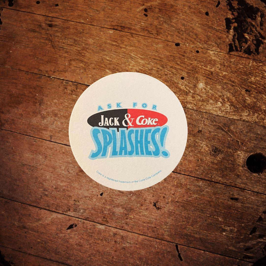 Jack Daniel’s and Coke Splashes Coaster - The Whiskey Cave