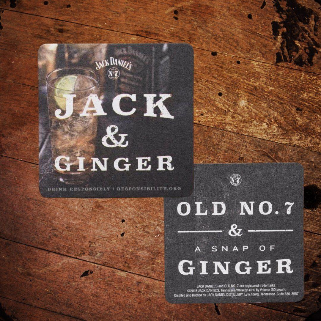 Jack Daniel’s and Ginger 2015 Coaster - The Whiskey Cave
