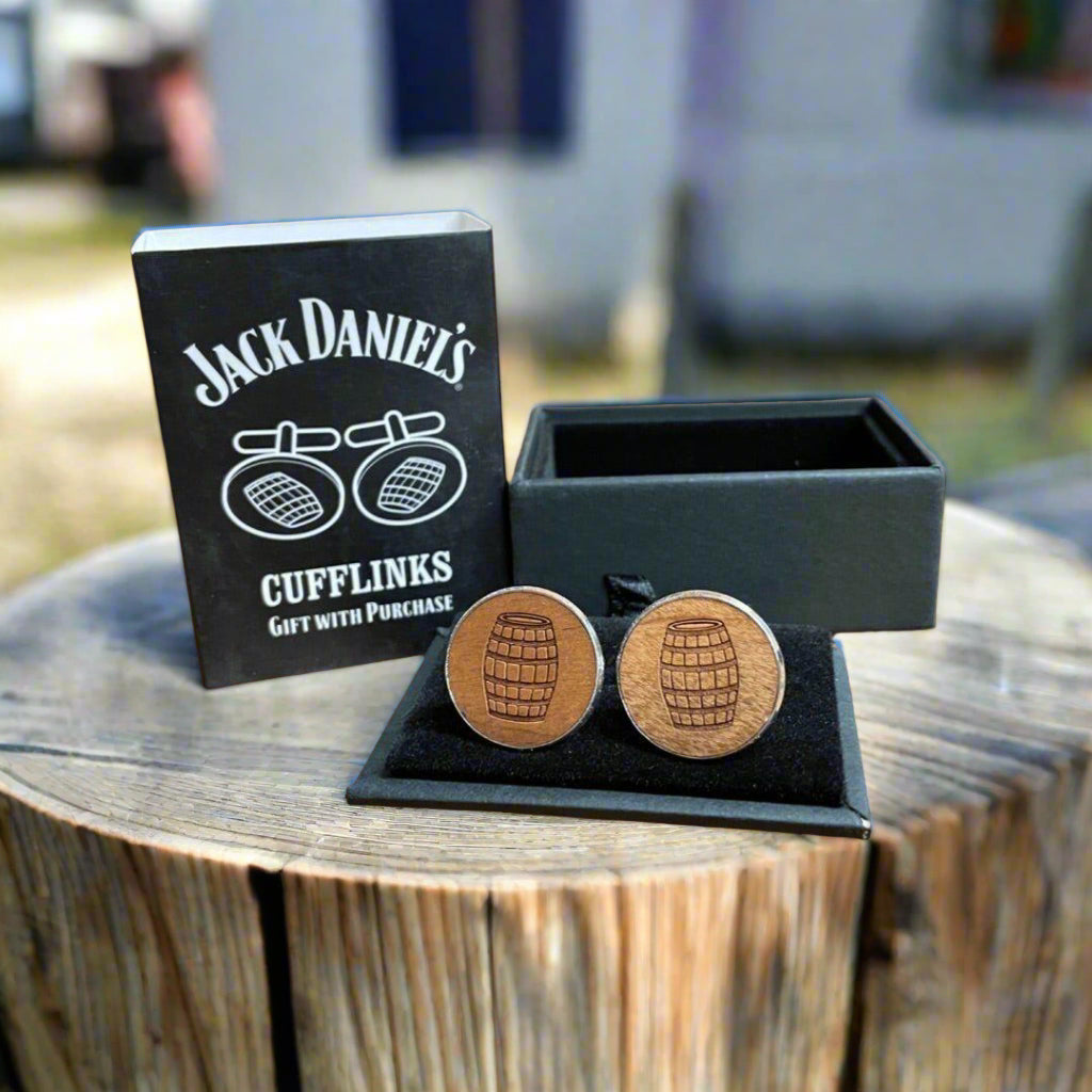 Jack Daniel’s Barrel Cufflinks from UK - The Whiskey Cave