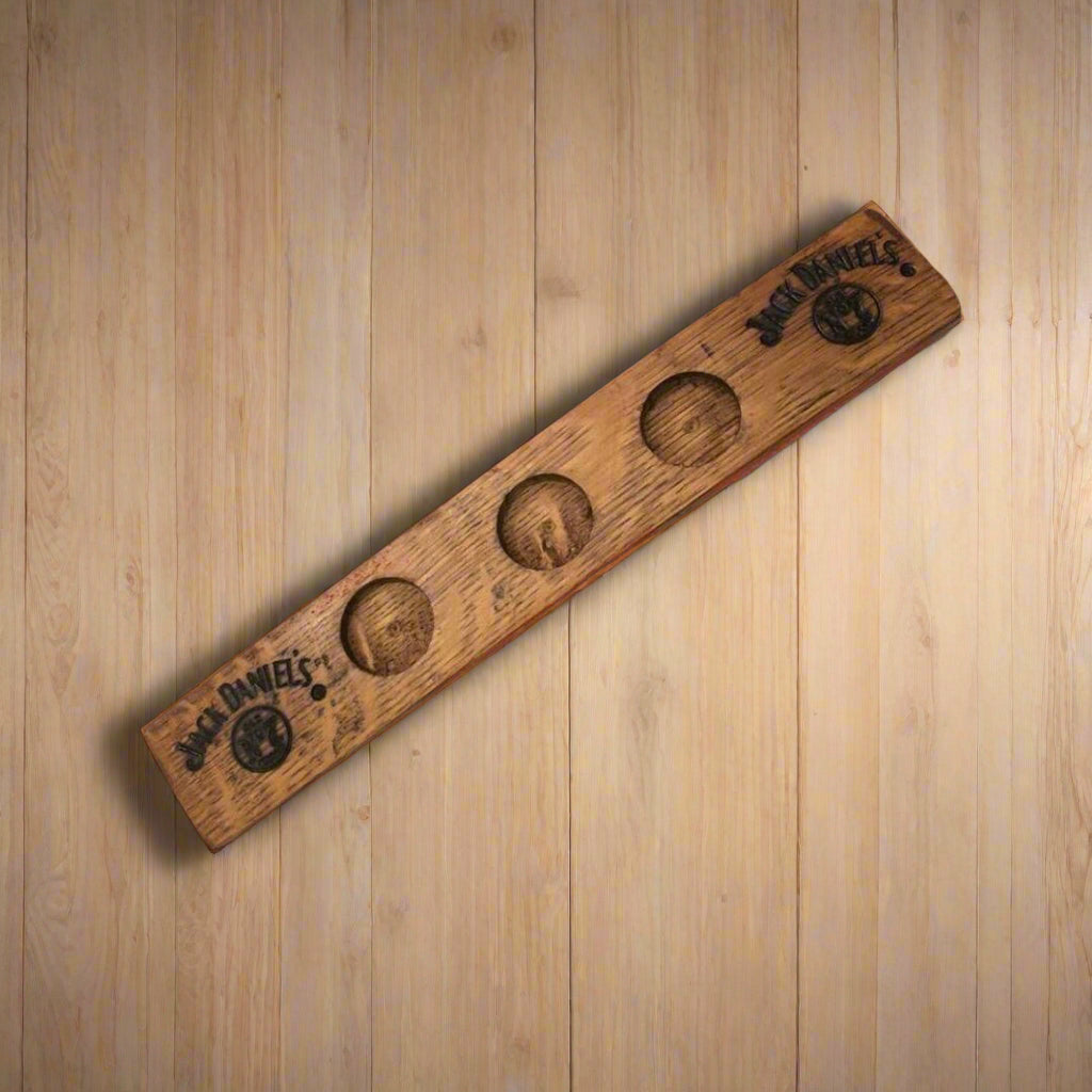 Jack Daniel’s Barrel Stave 3 Shot Glass Holder - The Whiskey Cave
