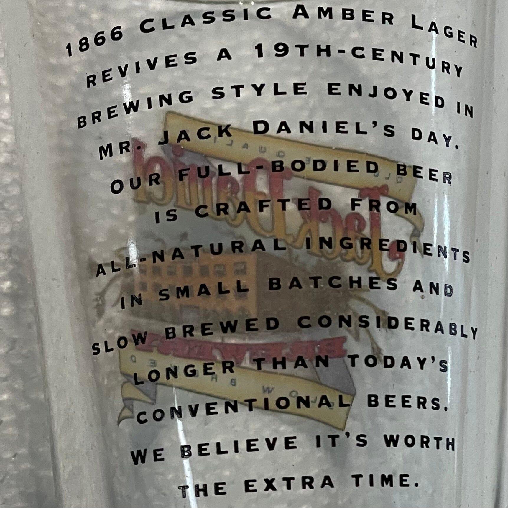 Jack Daniel’s Beer Late 90’s Pint Glass - The Whiskey Cave