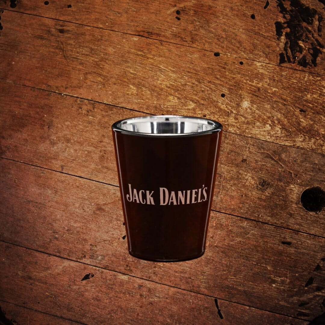 Jack Daniel’s Black and Silver Shot Glass - The Whiskey Cave