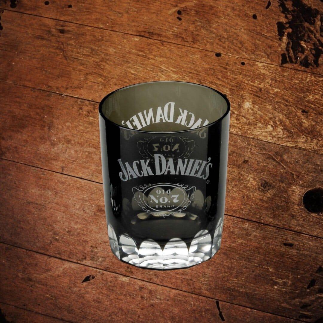 Jack Daniels Black Glass Rocks Glass - The Whiskey Cave