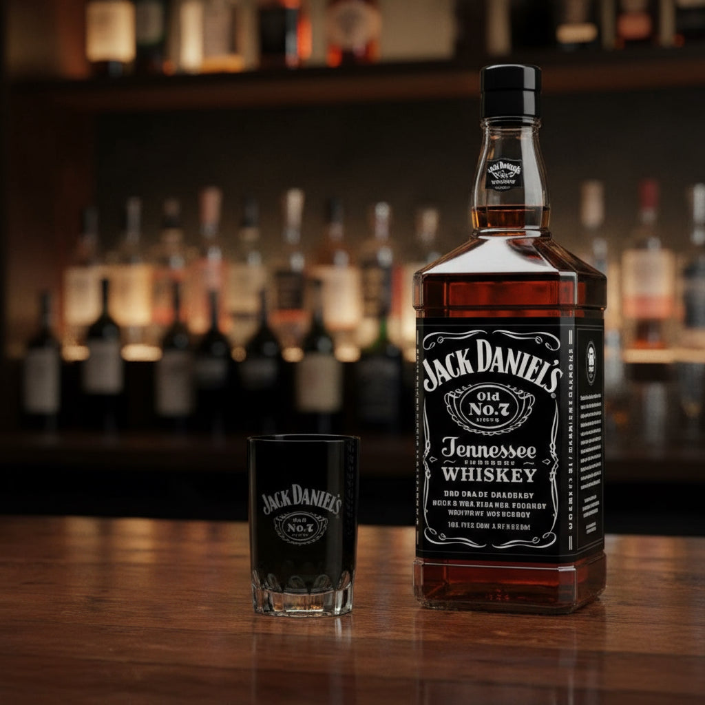 Jack Daniel’s Black Glass Shot Glass - The Whiskey Cave
