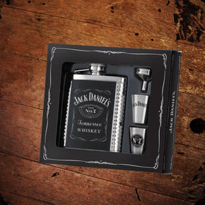 Jack Daniel’s Black Label Flask with Shots - The Whiskey Cave