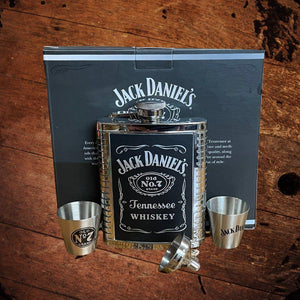 Jack Daniel’s Black Label Flask with Shots - The Whiskey Cave