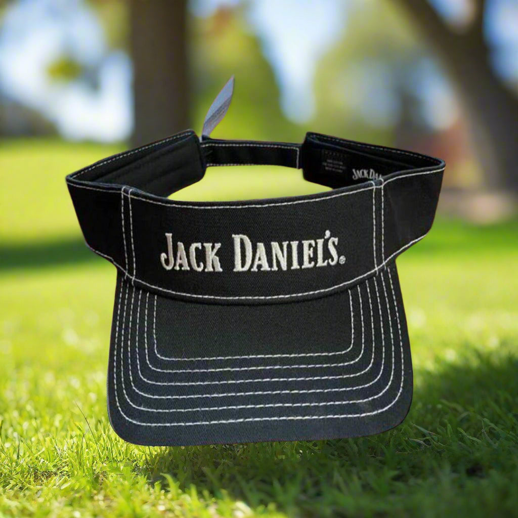 Jack Daniel’s Black Velcro Back Visor - The Whiskey Cave