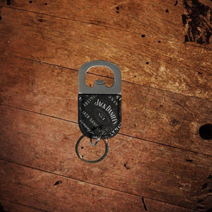 Jack Daniel’s Bottle Opener Logo Key Ring - The Whiskey Cave