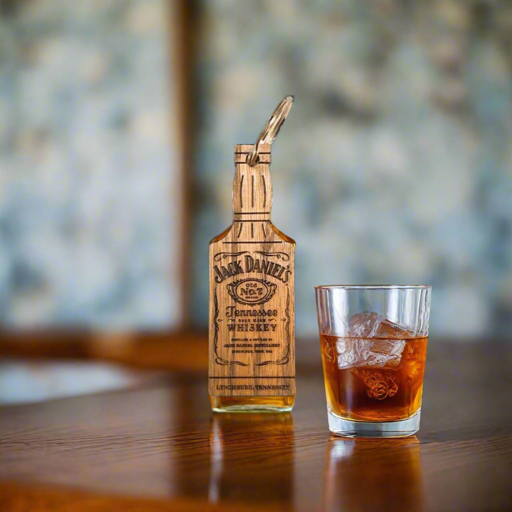 Jack Daniel’s Bottle Wood Key Ring - The Whiskey Cave