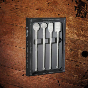 Jack Daniel’s Boxed Set of 4 Stainless Stirrers - The Whiskey Cave